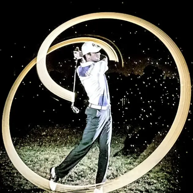 Simon McGreal PGA teaching the 15-hour Gold Golf Package using Trackman 4 at Bradfield College, Reading.