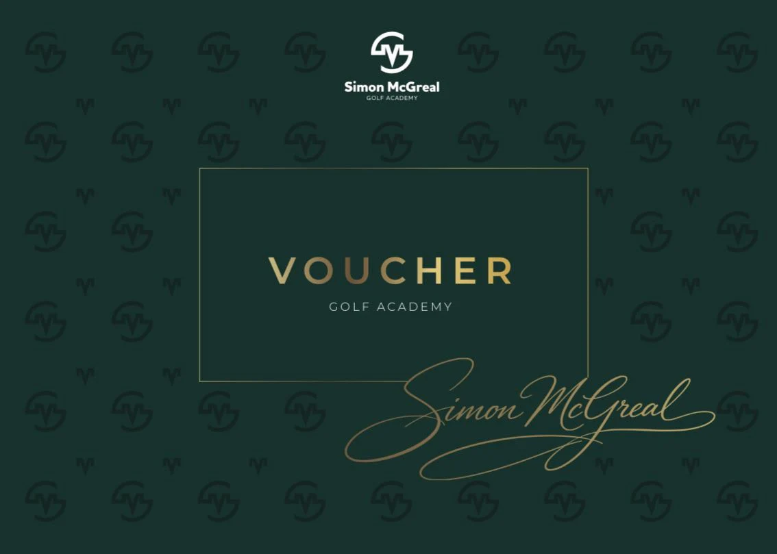 SMGolf Academy Gift Voucher | Professional Golf Gift Golf lesson gift vouchers Reading Berkshire Simon McGreal PGA Master